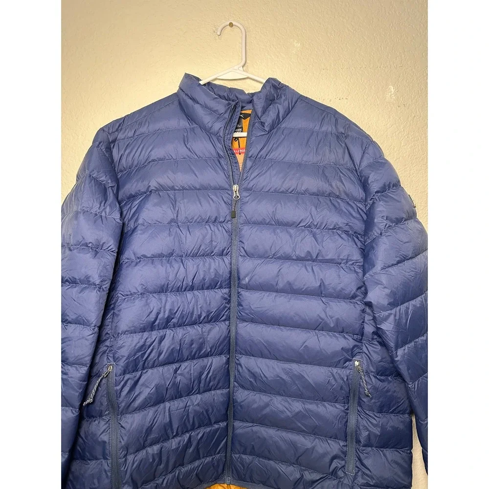 Eddie Bauer Mens 650 Down Packable Jacket Insignia Blue Puffer EB004779 XL NWT‎